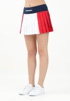 DSQUARED2 Gonna corta tricolore per donna e bambina con stampa logo DQ2810D0ABR DQ100 DSQUARED2 