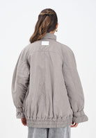 ARMANI EXCHANGE Giubbotto di jeans grigio da donna con inserto in tessuto tecnico XW001393AF16176 M6099 ARMANI EXCHANGE 