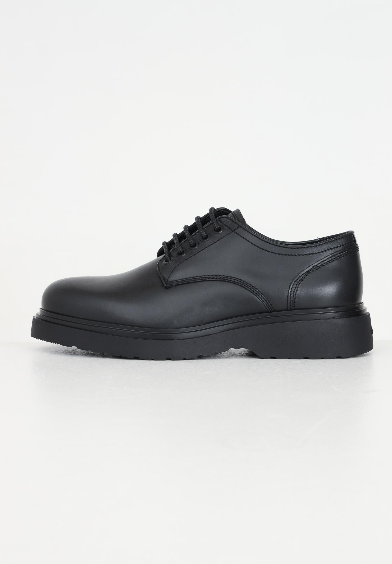 Scarpe stringate nere da uomo HM0HM01574BEH BEH CALVIN KLEIN JEANS 
