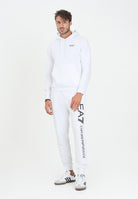 EA7 Pantalone sportivo bianco da uomo con stampa logo 7M000571AF13512 M0003 EA7 
