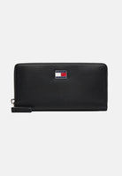 TOMMY JEANS Portafogli nero da donna impreziosito dal logo iconico AW0AW17879 BDS TOMMY JEANS 