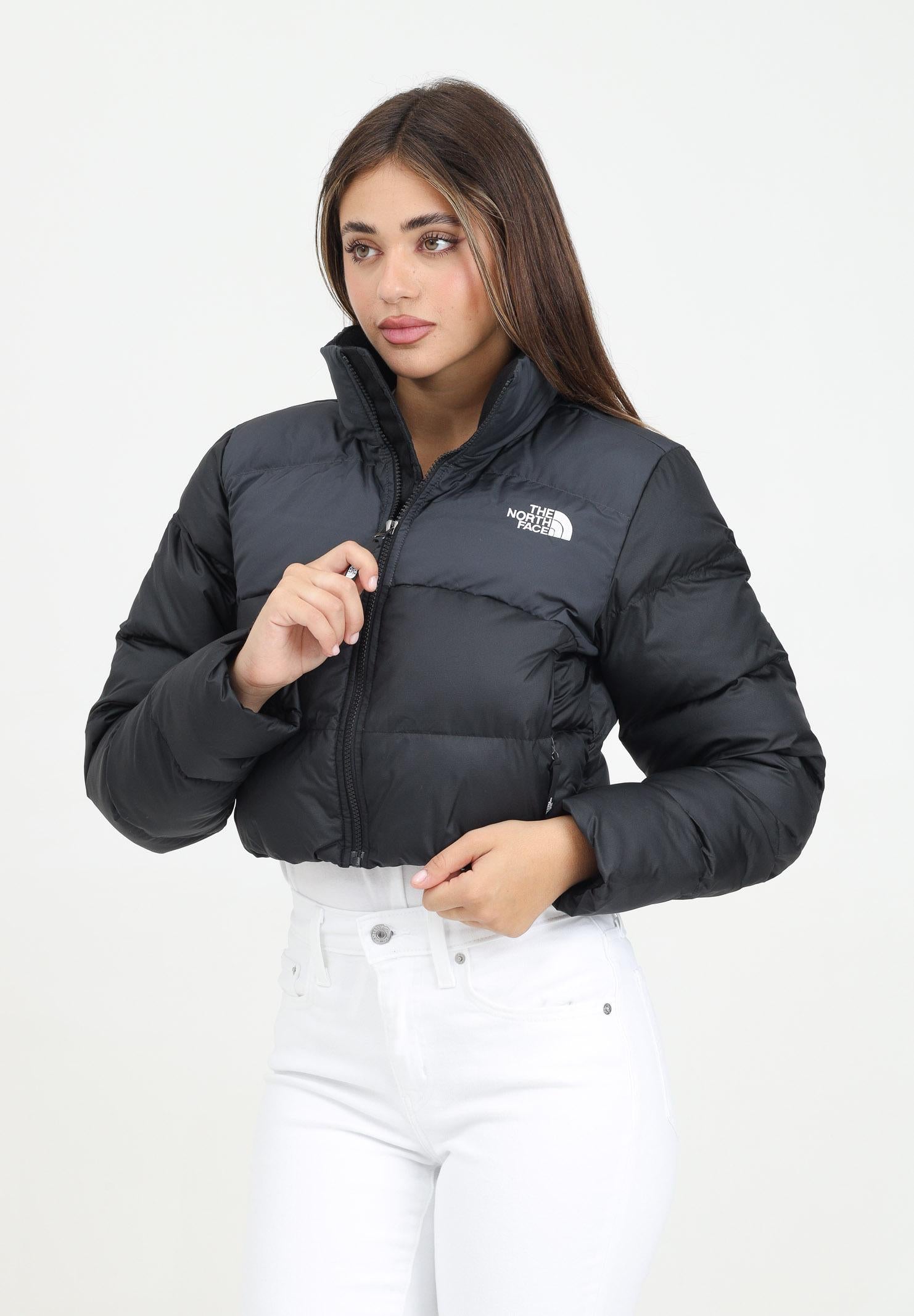 THE NORTH FACE Piumino Cropped Saikuru nero da donna NF0A89JCKT01 . THE NORTH FACE 