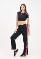 ADIDAS ORIGINALS Pantalone sportivo adibreak nero e fucsia da donna JV7514 . ADIDAS ORIGINALS 