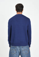 ARMANI EXCHANGE Maglioncino girocollo blu da uomo realizzato in maglia rasata a punto fine XM001916AF14008 O7003 ARMANI EXCHANGE 