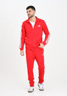 ADIDAS PERFORMANCE Tuta Essentials 3-Stripes rossa da uomo JX8731 . ADIDAS PERFORMANCE 