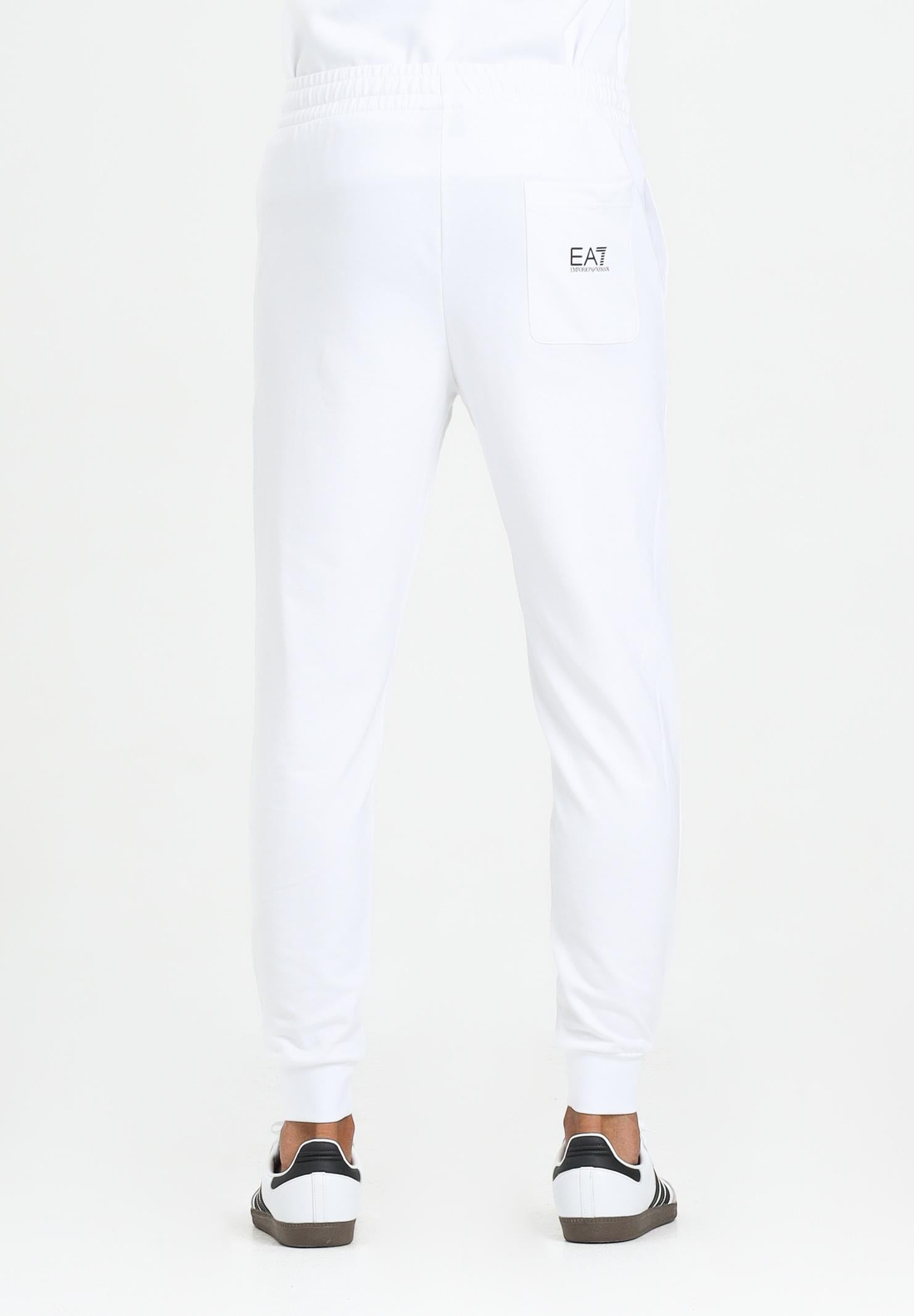 EA7 Pantalone sportivo bianco da uomo con stampa logo 7M000571AF13512 M0003 EA7 