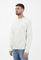 CALVIN KLEIN JEANS Maglioncino girocollo panna da uomo LV04RC309GYAS  CALVIN KLEIN JEANS 