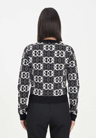 PINKO Maglioncino girocollo nero da donna con logo Love Birds 106041A2YD ZZ2 PINKO 