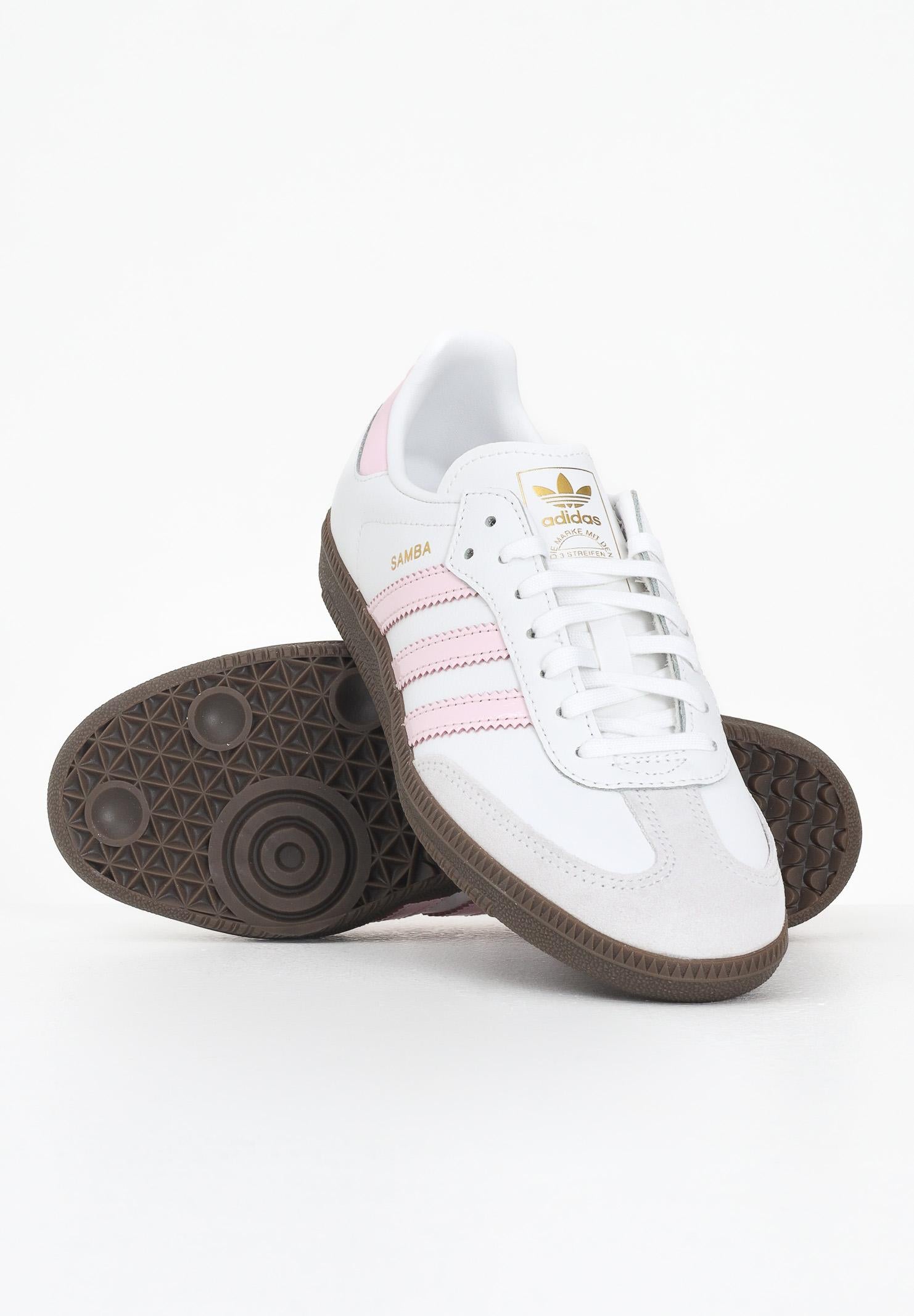 ADIDAS ORIGINALS Sneakers Samba OG bianche e rosa da donna JQ2845  ADIDAS ORIGINALS 