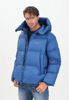 ARMANI EXCHANGE Piumino blu acceso da uomo con logo XM001115AF16589 UB079 ARMANI EXCHANGE 