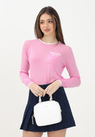 N21 Maglioncino girocollo rosa per donna, ragazze e bambine con taschino N2101WN0424 0N318 N21 