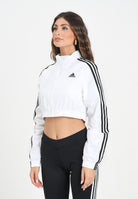 ADIDAS ORIGINALS Giacca a vento Teamgeist adicolor Cropped bianca da donna JZ8275  ADIDAS ORIGINALS 