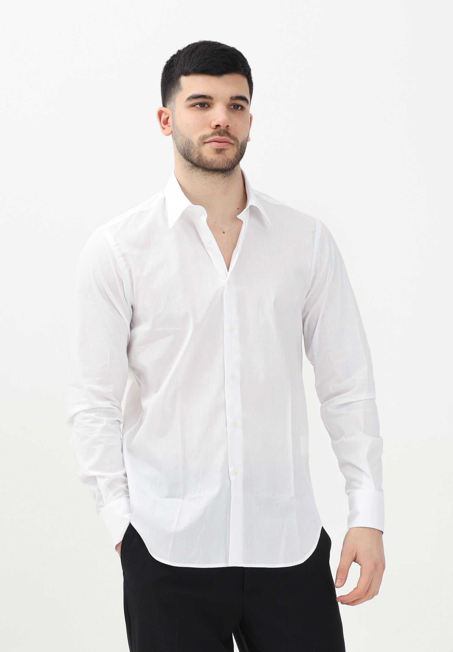 Camicia a manica lunga bianca da uomo CA2938 002 I'M BRIAN 