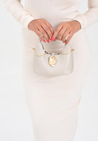 CALVIN KLEIN Borsa a mano sabbia da donna con fibbia LV04K3177G RMU CALVIN KLEIN 