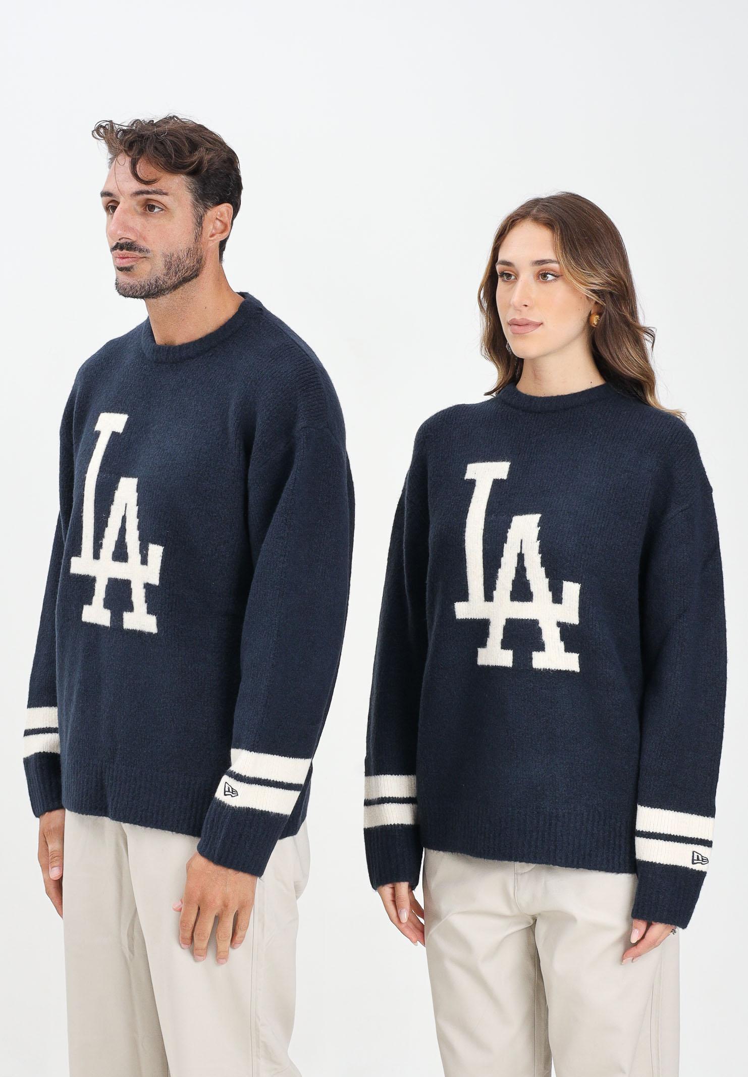 NEW ERA Maglione girocollo LA Dodgers MLB blu per uomo e donna 60684329  NEW ERA 