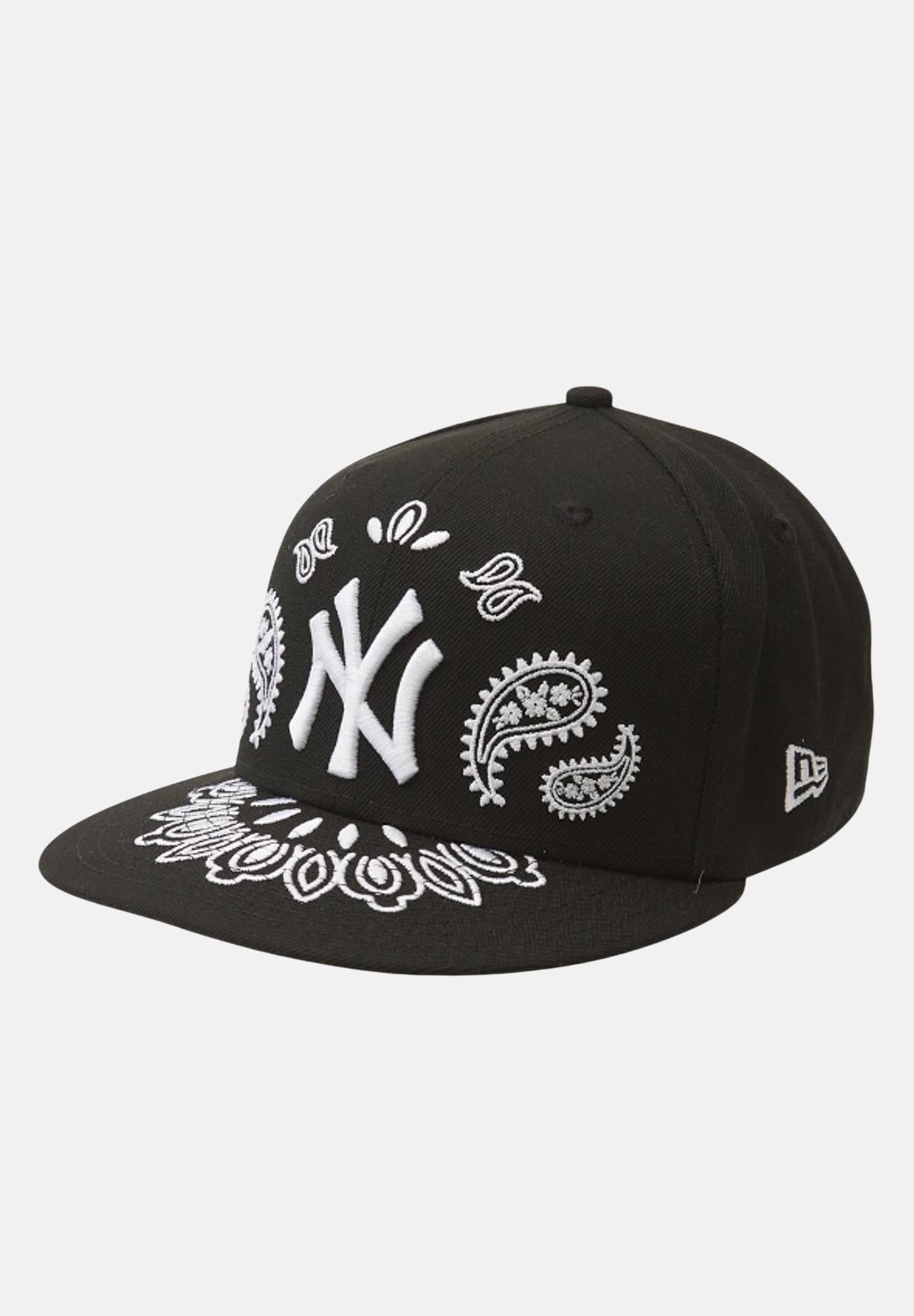 NEW ERA Cappello con visiera 59FIFTY Fitted New York Yankees MLB Paisley nero per uomo e donna 60691178  NEW ERA 