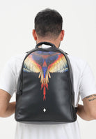 MARCELO BURLON COUNTY OF MILAN Zaino nero per uomo e donna con stampa COMAF250113  MARCELO BURLON COUNTY OF MILAN 