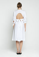 SANTAS Abito midi TIRAMISU' bianco da donna PV25019 BIANCO SANTAS 