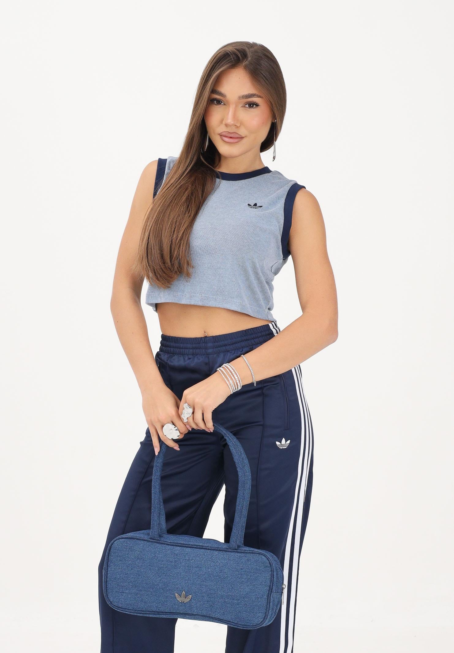 ADIDAS ORIGINALS top HEATHER Tank Top Night Indigo / Blue Dawn azzurro e blu navy donna. KS6789 . ADIDAS ORIGINALS 