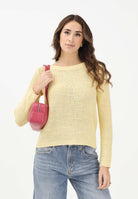 ONLY Maglioncino girocollo giallo da donna 15113356 SU ONLY 