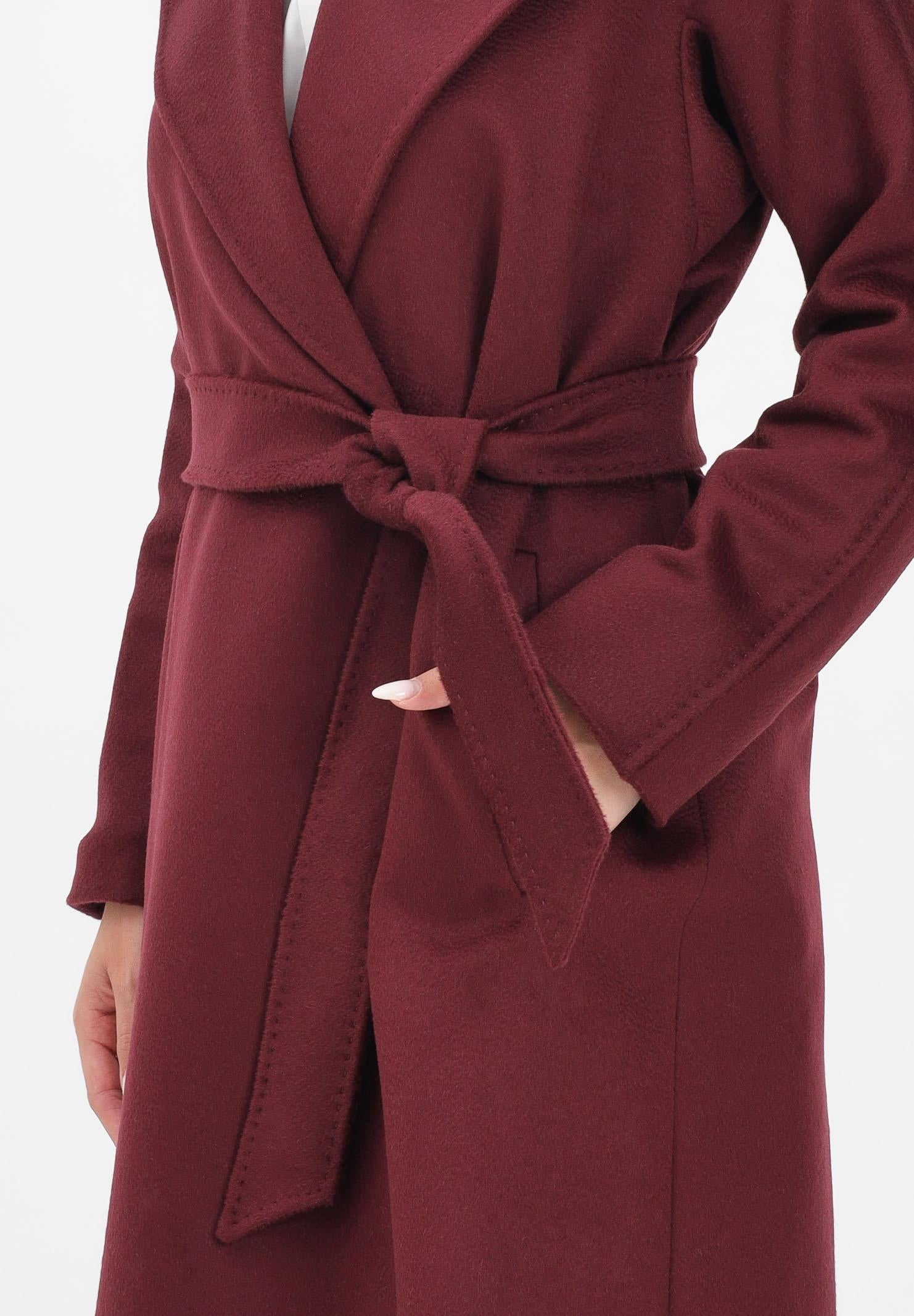 MAX MARA Cappotto Dravenna bordeaux da donna