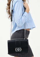 ARMANI EXCHANGE Borsa a tracolla nera da donna con logo XW000070AF12039 UC001 ARMANI EXCHANGE 