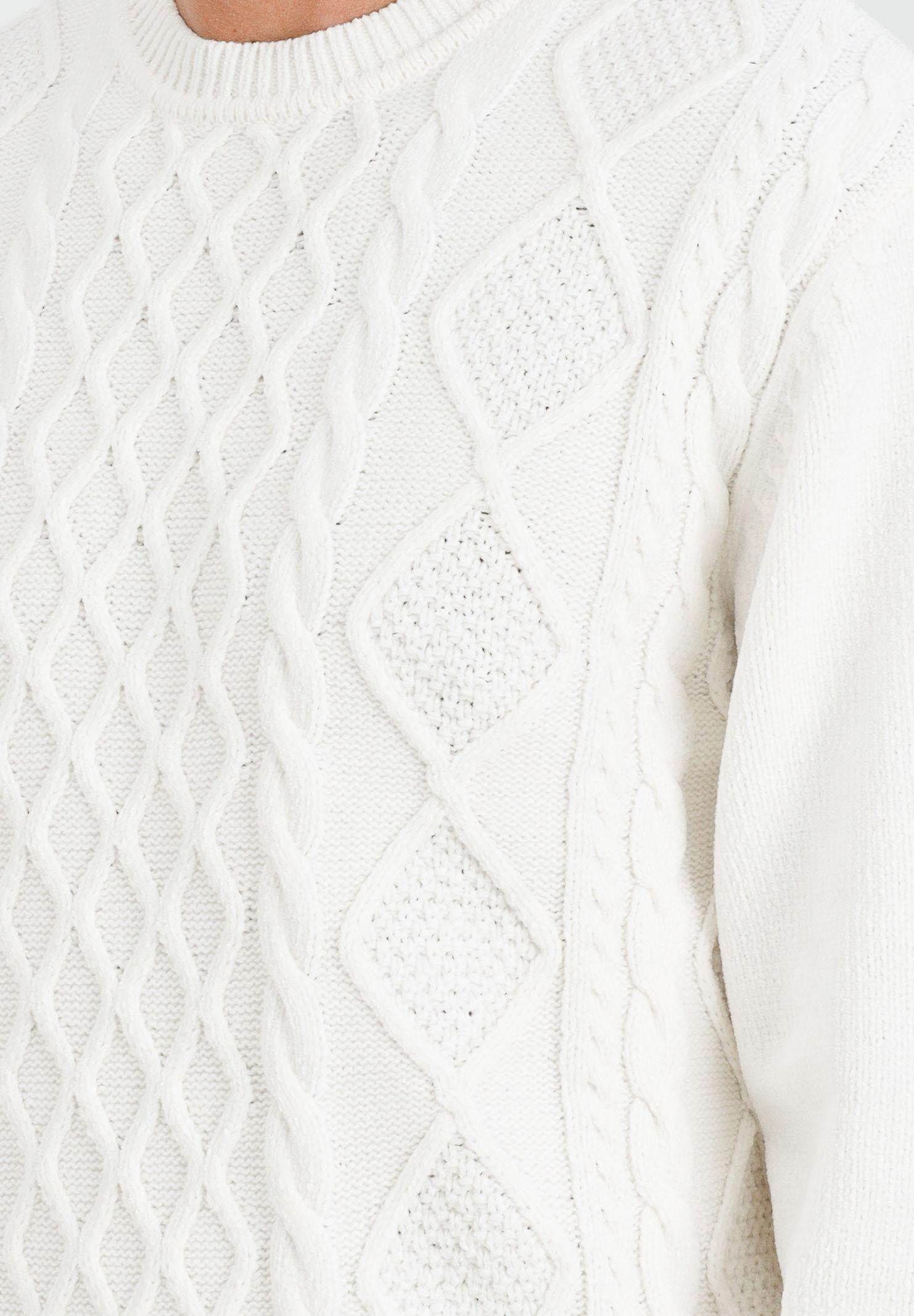 ARMANI EXCHANGE Maglioncino girocollo panna da uomo XM001331AF13776 U0009 ARMANI EXCHANGE 