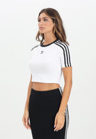 ADIDAS ORIGINALS T-shirt a manica corta 3-Stripes bianca da donna IP0662  ADIDAS ORIGINALS 
