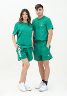 BARROW Shorts sportivo verde per uomo e donna con stampa logo S5BWUABE089 BW030 BARROW 
