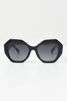 CRISTIAN LEROY Occhiali da sole neri da donna dal design ottagonale 25070 01 CRISTIAN LEROY 