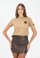 DSQUARED2 T-shirt a manica corta beige per donna, ragazzi e bambini con logo DQ2988D0015 DQ721 DSQUARED2 