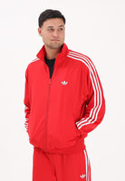 ADIDAS ORIGINALS Felpa con zip FIREBIRD rossa da uomo KD8307 . ADIDAS ORIGINALS 