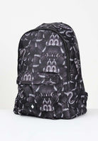 MARCELO BURLON COUNTY OF MILAN Zaino nero per uomo e donna con stampa all-over effetto pitone COMAF250111  MARCELO BURLON COUNTY OF MILAN 