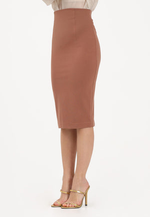 VICOLO Gonna midi a tubino cuoio da donna TAB0043 ABU67 VICOLO 