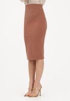 VICOLO Gonna midi a tubino cuoio da donna TAB0043 ABU67 VICOLO 