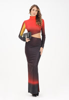 PATRIZIA PEPE Abito lungo multicolore da donna con cut-out 8A1537J342 FG33 PATRIZIA PEPE 