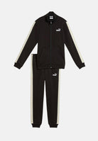 PUMA Tuta Essentials nera da bambina con bande laterali 689728 01 PUMA 