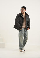 BLAUER Piumino NYLON E MONTONE ECO ORGAN nero oliva da uomo 25WBLUC02028-007280 969 BLAUER 