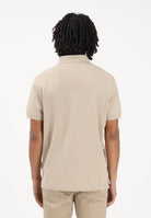 TOMMY HILFIGER Polo a manica corta beige da uomo con logo MW0MW17770 RBT TOMMY HILFIGER 
