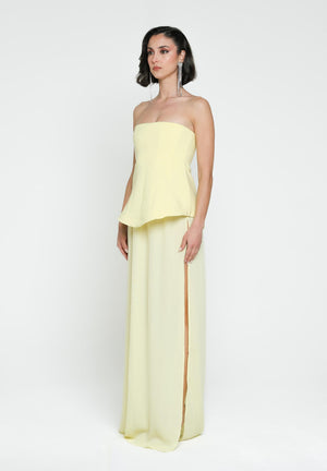 SANTAS Abito lungo CREAM giallo da donna PV25020 GIALLO SANTAS 