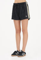 ADIDAS ORIGINALS Shorts sportivo Terry Towel Firebird nero da donna KD1398 . ADIDAS ORIGINALS 