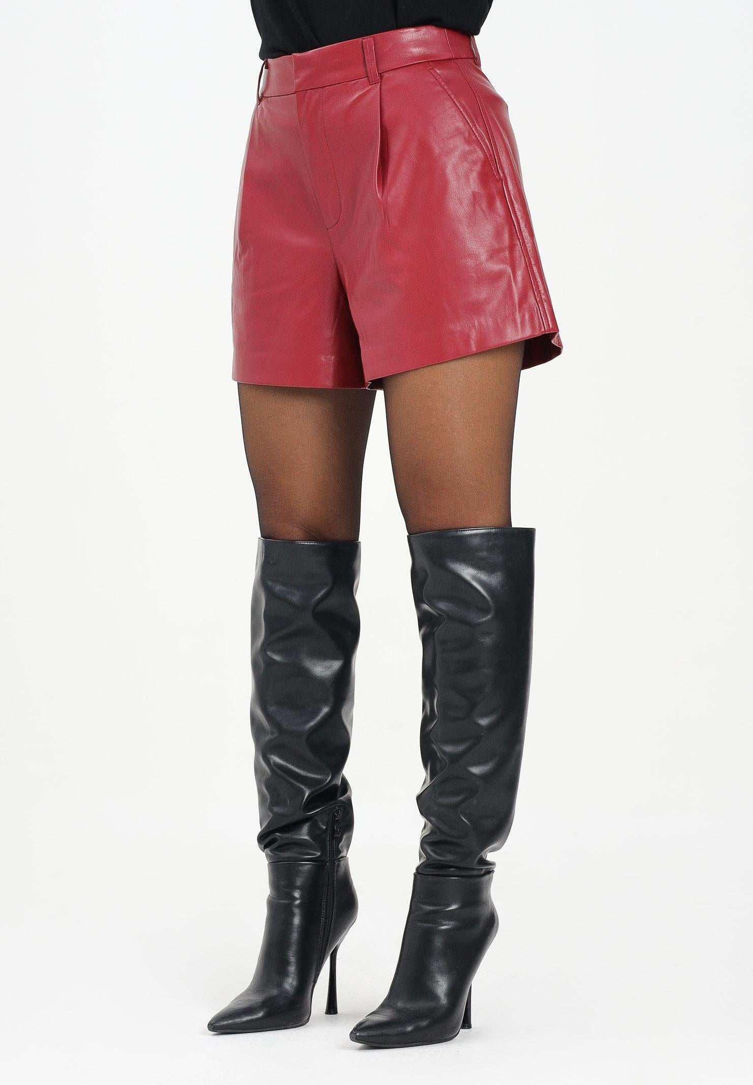 ONLY Shorts in ecopelle bordeaux da donna 15351265 Cabernet ONLY 