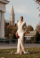 SANTAS Abito lungo ENCHANTÉE panna da donna PV2616 PA SANTAS 