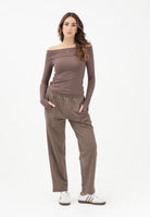 ADIDAS ORIGNALS Pantalone sportivo Premium Essentials Open Hem marrone da donna JW1046 . ADIDAS ORIGINALS 