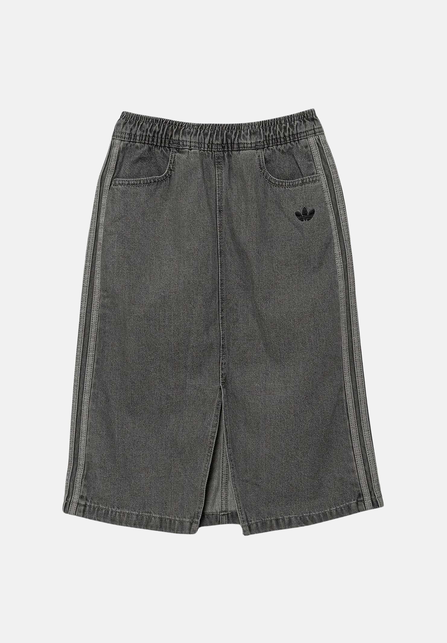 ADIDAS ORIGINALS Gonna in denim grigio da bambina JY3561  ADIDAS ORIGINALS 