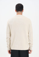 SELECTED HOMME Maglioncino girocollo beige da uomo 16092599 Oatmeal SELECTED HOMME 