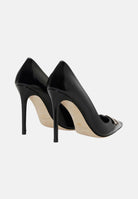 ELISABETTA FRANCHI Decollete nere da donna con dettaglio logo SA14B61E2 110 ELISABETTA FRANCHI 