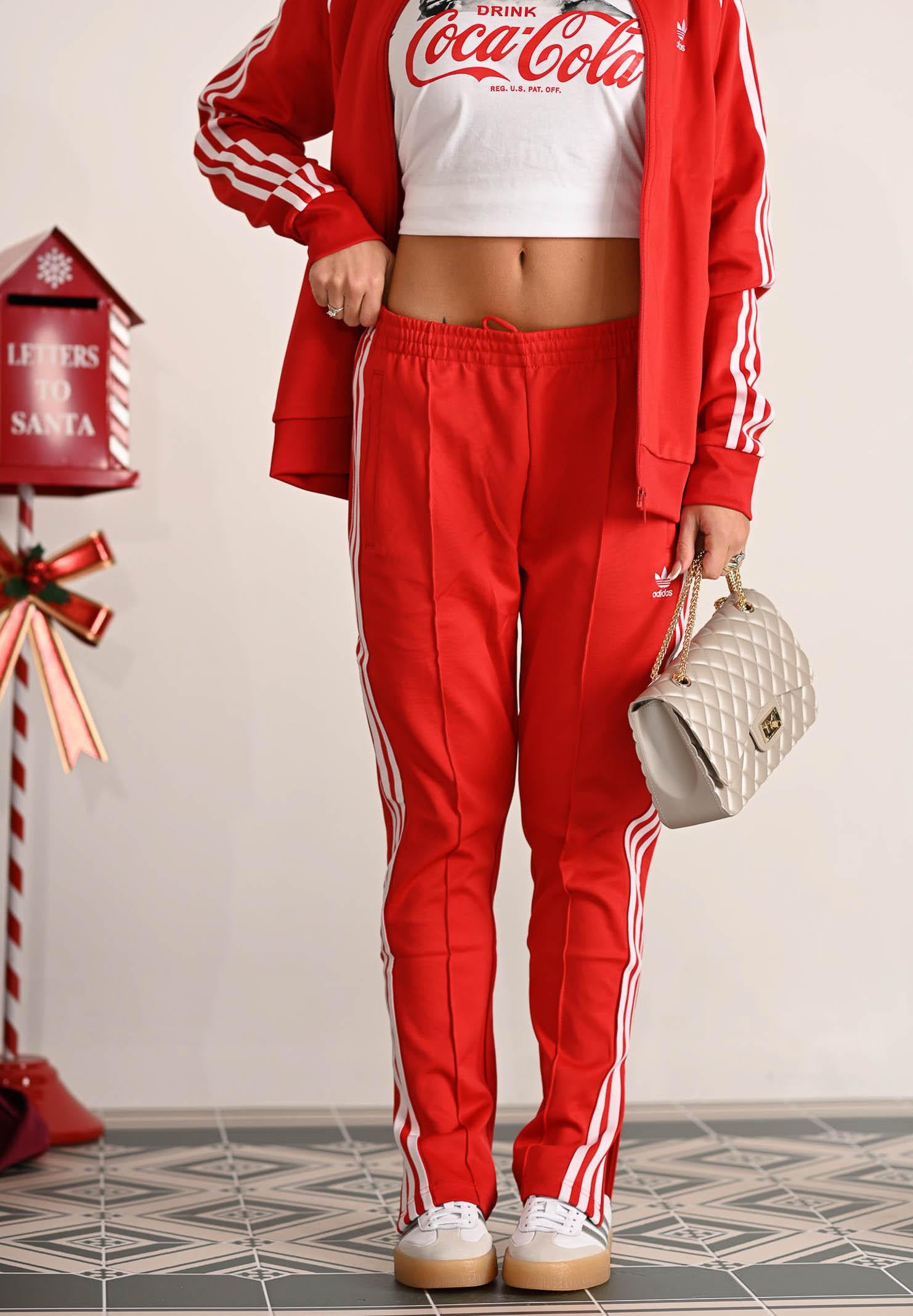 ADIDAS ORIGINALS Pantalone sportivo Adicolor SST rosso da donna IK6603 . ADIDAS ORIGINALS 