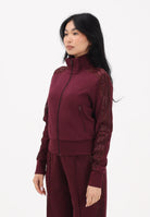 ADIDAS ORIGINALS Felpa con zip FIREBIRD LACE bordeaux da donna KC6451 . ADIDAS ORIGINALS 