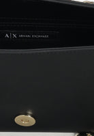 ARMANI EXCHANGE Borsa a tracolla nera da donna con placca logo XW000281AF13672 UC001 ARMANI EXCHANGE 
